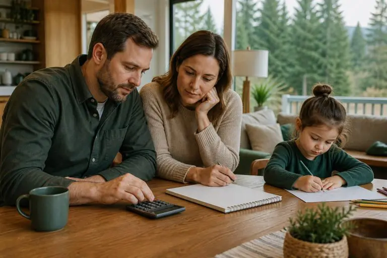 Washington family estimating how much life insurance coverage they may need.